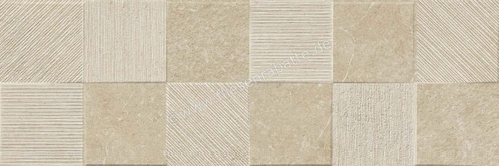  Ragno Eterna Greige 30x90 cm Wandfliese Quadro 3D Matt Strukturiert Naturale R8HW | 680855
