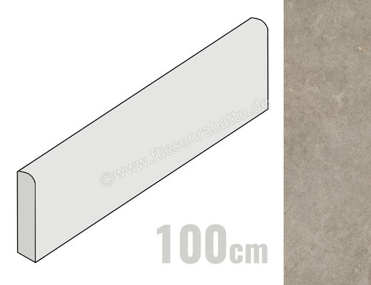  Ragno Richmond Musk 7x100 cm Sockel Matt Eben Naturale RAR8 | 683468