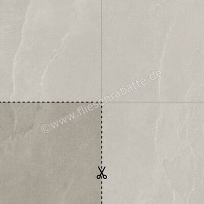  Imola Ceramica Azuma Rock Outdoor Grey G 45x45x2 cm Terrassenplatte Schnittmuster Matt Eben Naturale A.RCK 90G ASRM SM | 683957