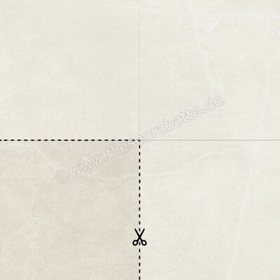 Imola Ceramica Azuma Rock Outdoor White W 45x45x2 cm Terrassenplatte Schnittmuster Matt Eben Naturale A.RCK 90W ASRM SM | 683963