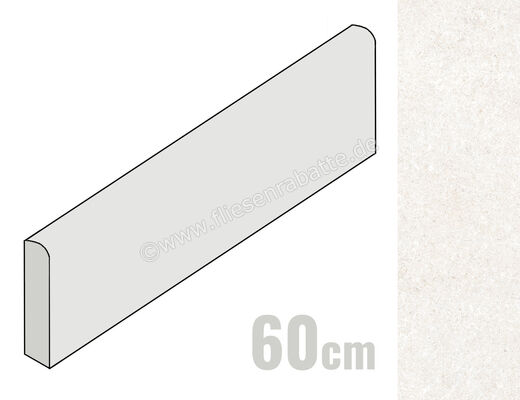  Ragno True Ivory 7x60 cm Sockel Matt Eben Naturale RDM5 | 684848