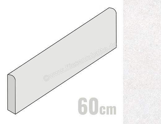  Ragno True Ice 7x60 cm Sockel Matt Eben Naturale RDM8 | 684854