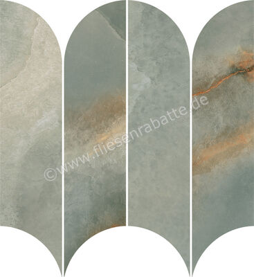 Ragno Incanto Onice Verde 28.1x31 cm Mosaik Ventaglio Matt Eben Naturale RDHD | 685544