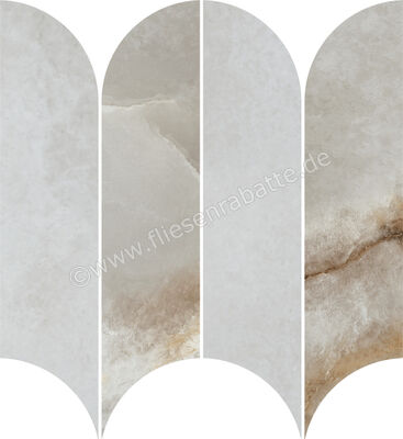  Ragno Incanto Onice Perla 28.1x31 cm Mosaik Ventaglio Matt Eben Naturale RDHF | 685550