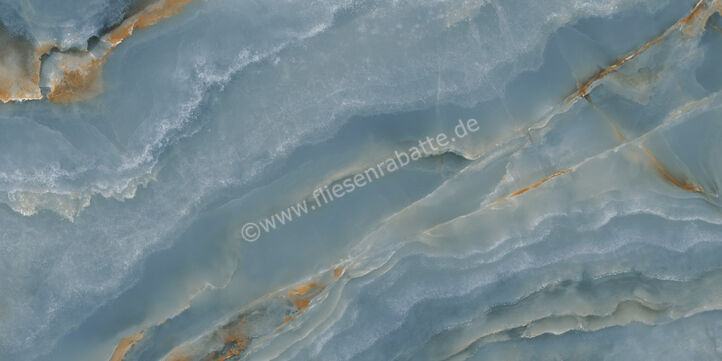  Ragno Incanto Onice Blu 60x120 cm Bodenfliese / Wandfliese Glänzend Eben Glossy RDF0 | 686033