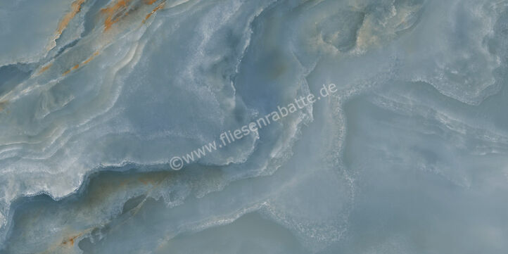  Ragno Incanto Onice Blu 60x120 cm Bodenfliese / Wandfliese Glänzend Eben Glossy RDF0 | 686036