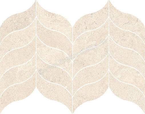  Ragno Stoneplay Mayenne Avorio 31x39 cm Mosaik Foglia Matt Strukturiert Naturale RD0A | 686606