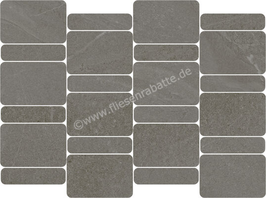  Ragno Stoneplay Ardesia Antracite 29x39 cm Mosaik Domino Matt Strukturiert Naturale RCZY | 686621