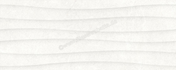  Ragno Creek Bianco 20x50 cm Wandfliese Struttura Vento 3D Matt Strukturiert Naturale R3RL | 688436