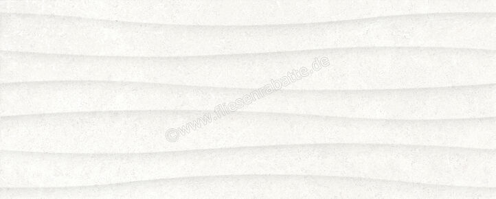  Ragno Creek Bianco 20x50 cm Wandfliese Struttura Vento 3D Matt Strukturiert Naturale R3RL | 688439