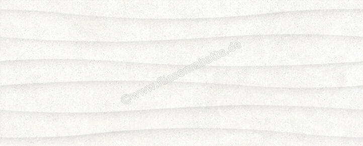  Ragno Creek Bianco 20x50 cm Wandfliese Struttura Vento 3D Matt Strukturiert Naturale R3RL | 688442