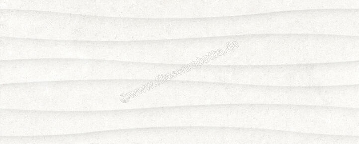  Ragno Creek Bianco 20x50 cm Wandfliese Struttura Vento 3D Matt Strukturiert Naturale R3RL | 688451