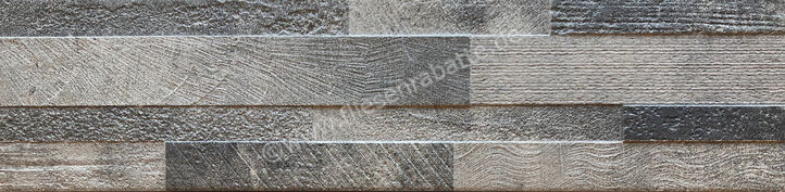  Ceramica Rondine Volcano 3D Dark 15x61 cm Wandfliese Matt Strukturiert Naturale J88899 | 694919