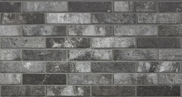  Ceramica Rondine London Charcoal 6x25 cm Bodenfliese / Wandfliese Brick Matt Strukturiert Naturale J85880 | 695222