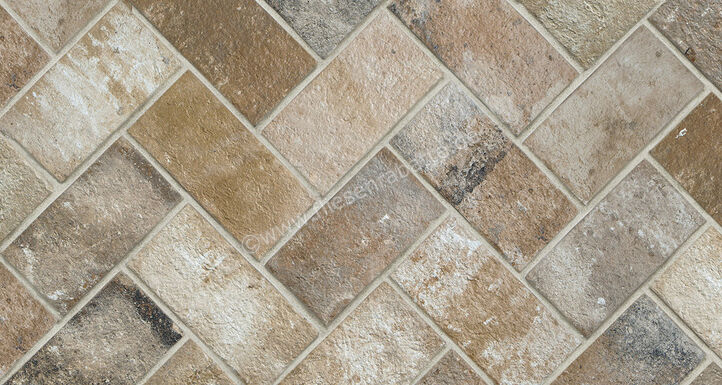 Ceramica Rondine London Beige 13x25 cm Bodenfliese / Wandfliese Brick Matt Strukturiert Naturale J85938 | 695231