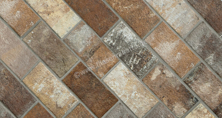  Ceramica Rondine London Multicolor 13x25 cm Bodenfliese / Wandfliese Brick Matt Strukturiert Naturale J85942 | 695243