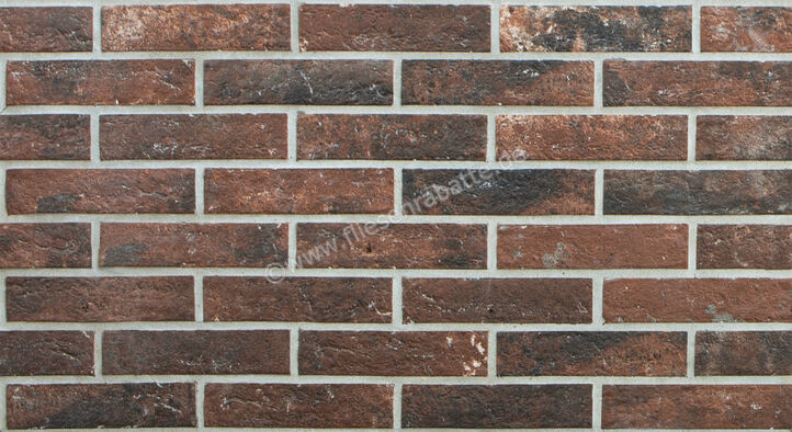  Ceramica Rondine Bristol Umber 6x25 cm Bodenfliese / Wandfliese Brick Glänzend Strukturiert Naturale J85671 | 695300