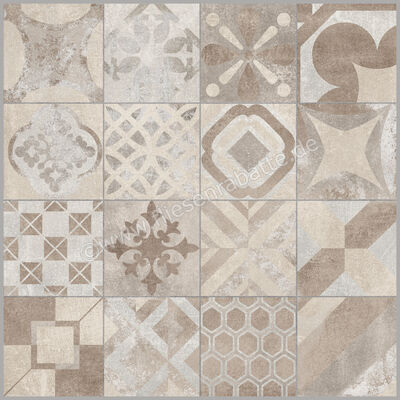  Ceramica Rondine Volcano Cementine Beige 60x60 cm Bodenfliese / Wandfliese Matt Eben Naturale J86829 | 695984