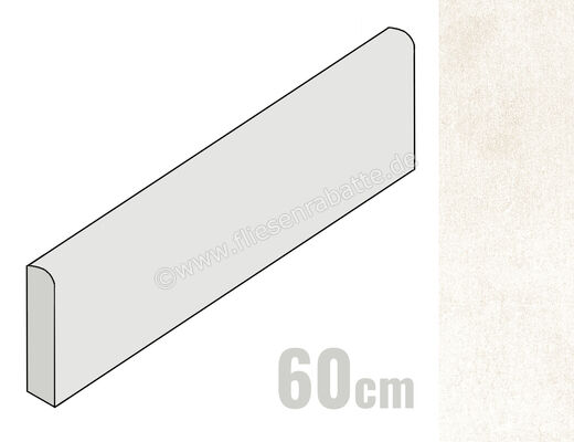  Ceramica Rondine Volcano Ice 7.5x60 cm Sockel Matt Eben Naturale J91873 | 696137