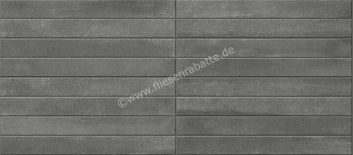  Ceramica Rondine Arenosa Dark Grey 4.8x45 cm Bodenfliese / Wandfliese Brick Matt Strukturiert Naturale J93033 | 696467
