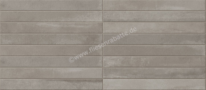  Ceramica Rondine Arenosa Grey 4.8x45 cm Bodenfliese / Wandfliese Brick Matt Strukturiert Naturale J93035 | 696521