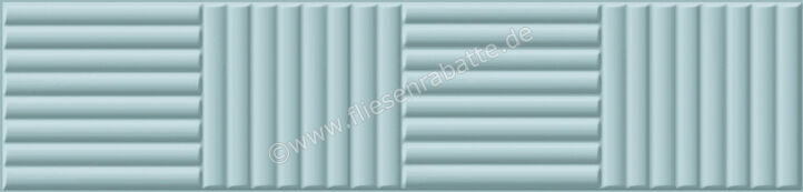  Ceramica Rondine Volume Light Blue 6x25 cm Bodenfliese / Wandfliese Brick 3D Bamboo Matt Strukturiert Naturale J93160 | 696704