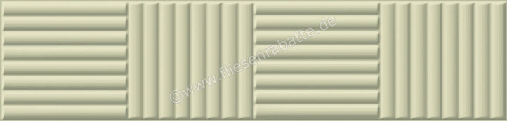  Ceramica Rondine Volume Sage 6x25 cm Bodenfliese / Wandfliese Brick 3D Bamboo Matt Strukturiert Naturale J93163 | 696710