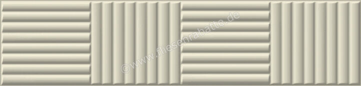  Ceramica Rondine Volume White 6x25 cm Bodenfliese / Wandfliese Brick 3D Bamboo Matt Strukturiert Naturale J93164 | 696713