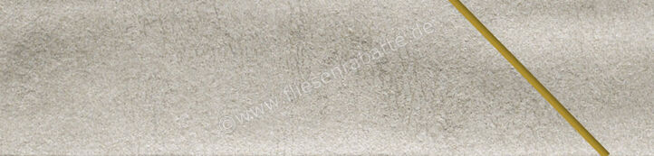 Ceramica Rondine Cruda Brick Bianco 4.8x20 cm Bodenfliese / Wandfliese Decori Geo Oro Matt Strukturiert Naturale J92797 | 696977