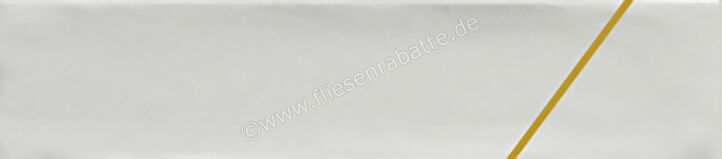 Ceramica Rondine Marrakech Total White 4.8x20 cm Wandfliese Decori Geo Oro Glänzend Strukturiert Glossy J92775 | 698021