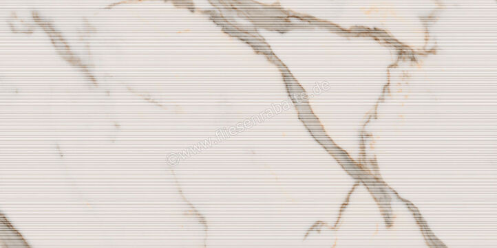  Ceramiche Caesar Marble Inspiration Anima Futura Golden White 60x120 cm Dekor Stripes Matt Eben Naturale AHSF CAE | 698090