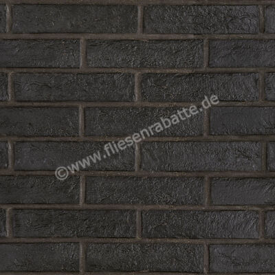  Ceramica Rondine New York Black 6x25 cm Bodenfliese / Wandfliese Brick Matt Strukturiert Naturale J85676 | 698120