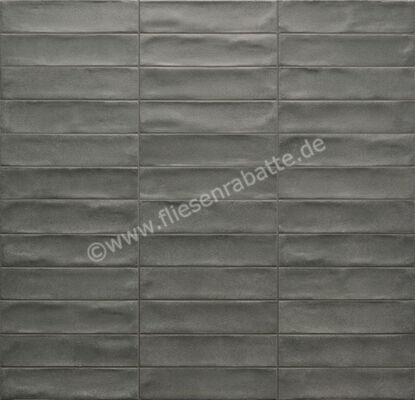  Ceramica Rondine Cruda Brick Antracite 4.8x20 cm Bodenfliese / Wandfliese Brick Matt Strukturiert Naturale J92612 | 698375