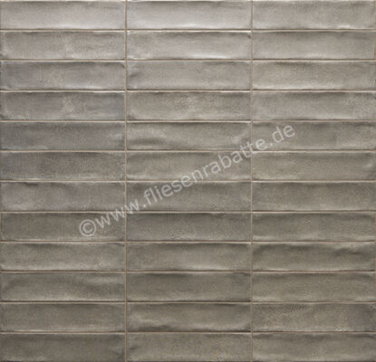  Ceramica Rondine Cruda Brick Grigio 4.8x20 cm Bodenfliese / Wandfliese Brick Matt Strukturiert Naturale J92616 | 698387