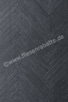  Ceramica Rondine Mixture Anthracite 4.8x45 cm Bodenfliese / Wandfliese Brick Matt Strukturiert Naturale J93630 | 698444