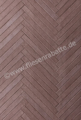  Ceramica Rondine Mixture Red Wood 4.8x45 cm Bodenfliese / Wandfliese Brick Matt Strukturiert Naturale J93639 | 698498