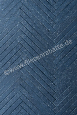  Ceramica Rondine Mixture Royal Blue 4.8x45 cm Bodenfliese / Wandfliese Brick Matt Strukturiert Naturale J93640 | 698504