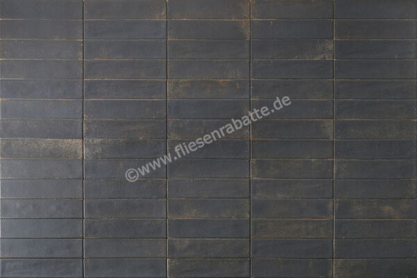  Ceramica Rondine Noho Black 6x25 cm Bodenfliese / Wandfliese Brick Matt Strukturiert Naturale J89529 | 698732
