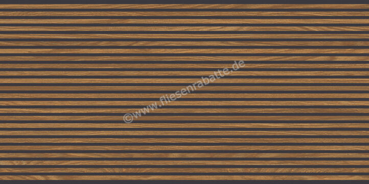  Ceramica Rondine Canne 3D Nut Black 60x120 cm Wandfliese 3D Matt Strukturiert Naturale J92794 | 698951