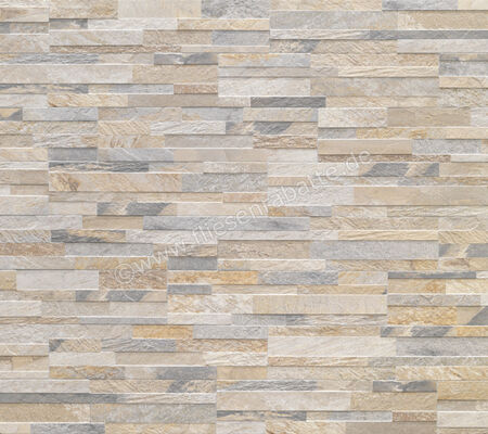  Ceramica Rondine Cubics Beige 15x61 cm Wandfliese 3D Matt Strukturiert Naturale J86618 | 698966