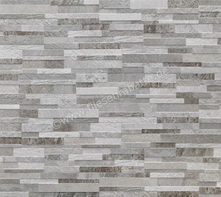  Ceramica Rondine Cubics Grey 15x61 cm Wandfliese 3D Matt Strukturiert Naturale J86619 | 698969