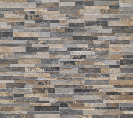  Ceramica Rondine Cubics Multicolor 15x61 cm Wandfliese 3D Matt Strukturiert Naturale J86621 | 698975