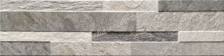  Ceramica Rondine Quarzi 3D Grey 15x61 cm Wandfliese 3D Matt Strukturiert Naturale J87437 | 699044