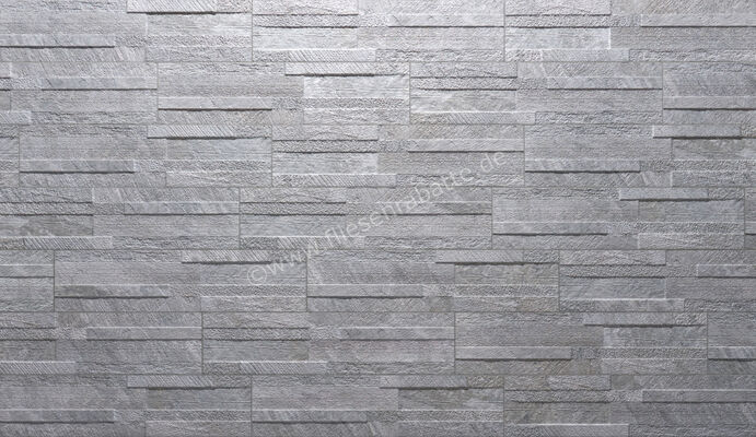  Ceramica Rondine Quarzite 3D Grigio 15x61 cm Wandfliese 3D Matt Strukturiert Naturale J91228 | 701616