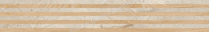  Ceramica Rondine Crust Beige 18.4x120 cm Mosaik 3D Boiserie Dream Honey Matt Eben Naturale J93801 | 701721
