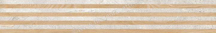  Ceramica Rondine Crust Light Grey 18.4x120 cm Mosaik 3D Boiserie Dream Honey Matt Eben Naturale J93802 | 701724