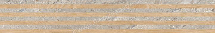  Ceramica Rondine Crust Taupe 18.4x120 cm Mosaik 3D Boiserie Dream Honey Matt Eben Naturale J93803 | 701727