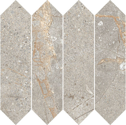  Ceramica Rondine Crust Taupe 26x30 cm Mosaik Losanga Penta A Matt Eben Naturale J93807 | 701739