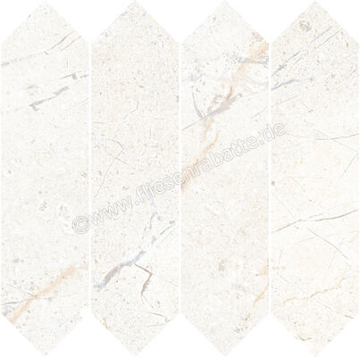  Ceramica Rondine Crust White 26x30 cm Mosaik Losanga Penta A Matt Eben Naturale J93808 | 701742