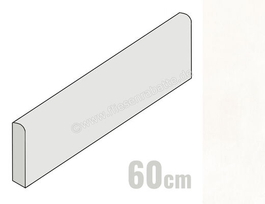  Ceramica Rondine Crea Bianco 7.5x60 cm Bodenfliese / Wandfliese Matt Eben Naturale J93685 | 703106
